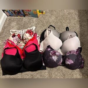 Floral and Solid Women's Bra Set of 6